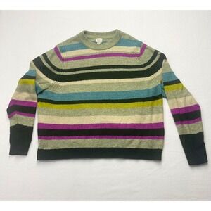 A New Day Striped Crew Neck Long‎ Sleeve Pullover Sweater XL